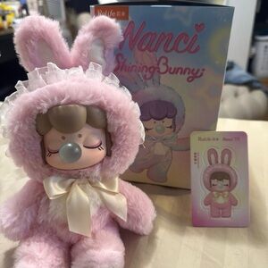 Nanci Shining Bunny Plush Doll in Pink (Rolife)